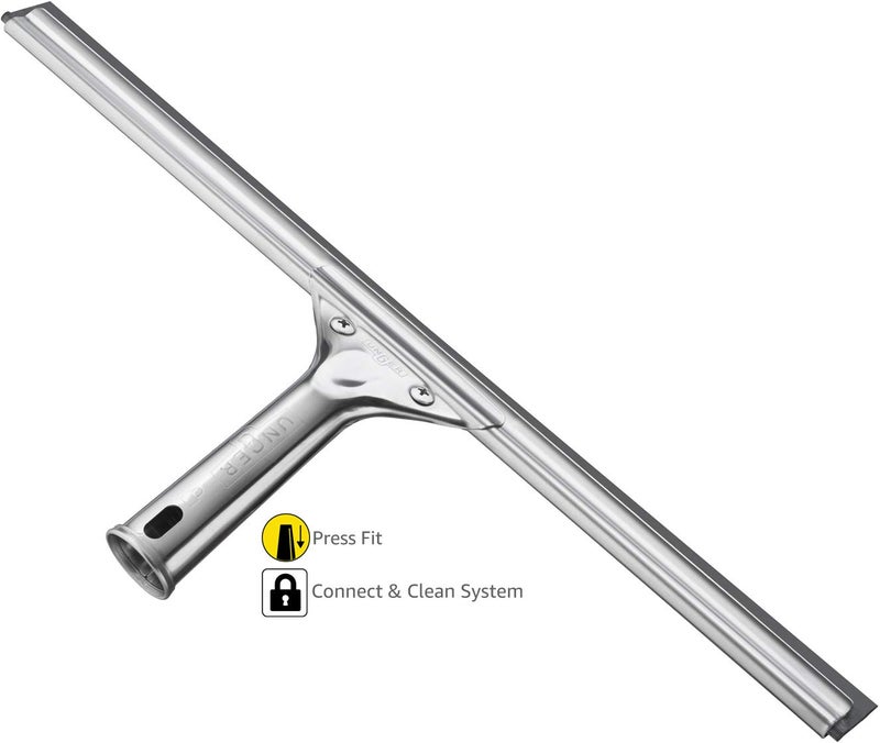Unger Professional 16â€ Stainless Steel Window & Glass Cleaning Squeegee - Cleaning Supplies, Heavy Duty Squeegee for Window Cleaning, Streak Free Results - Image 2